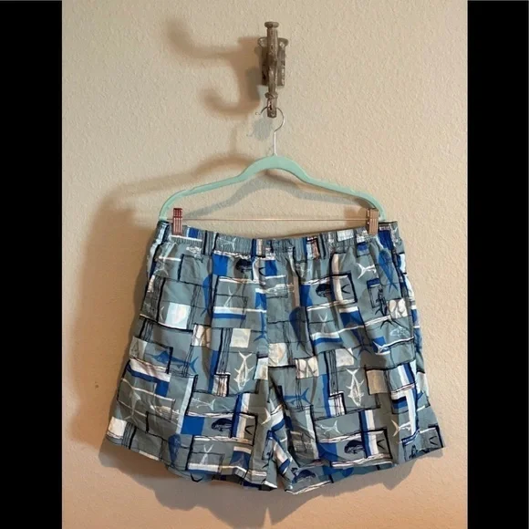 Columbia Backcast II Printed Swim Trunks Blue Fish​​​​​​​​​​ - Picture 13 of 15